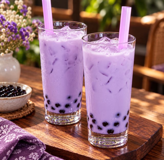 Taro Milk Tea.
