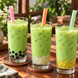 Honeydew Melon Milk Tea