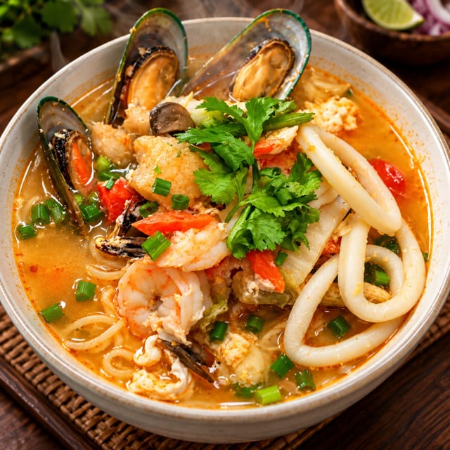 Tom Yum Noodle Soup.