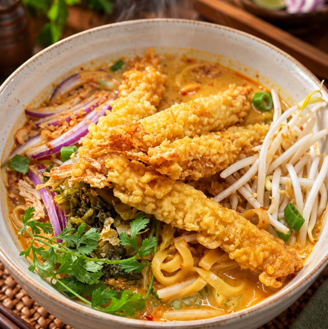 Thai Noodle Curry (Khao Soi).